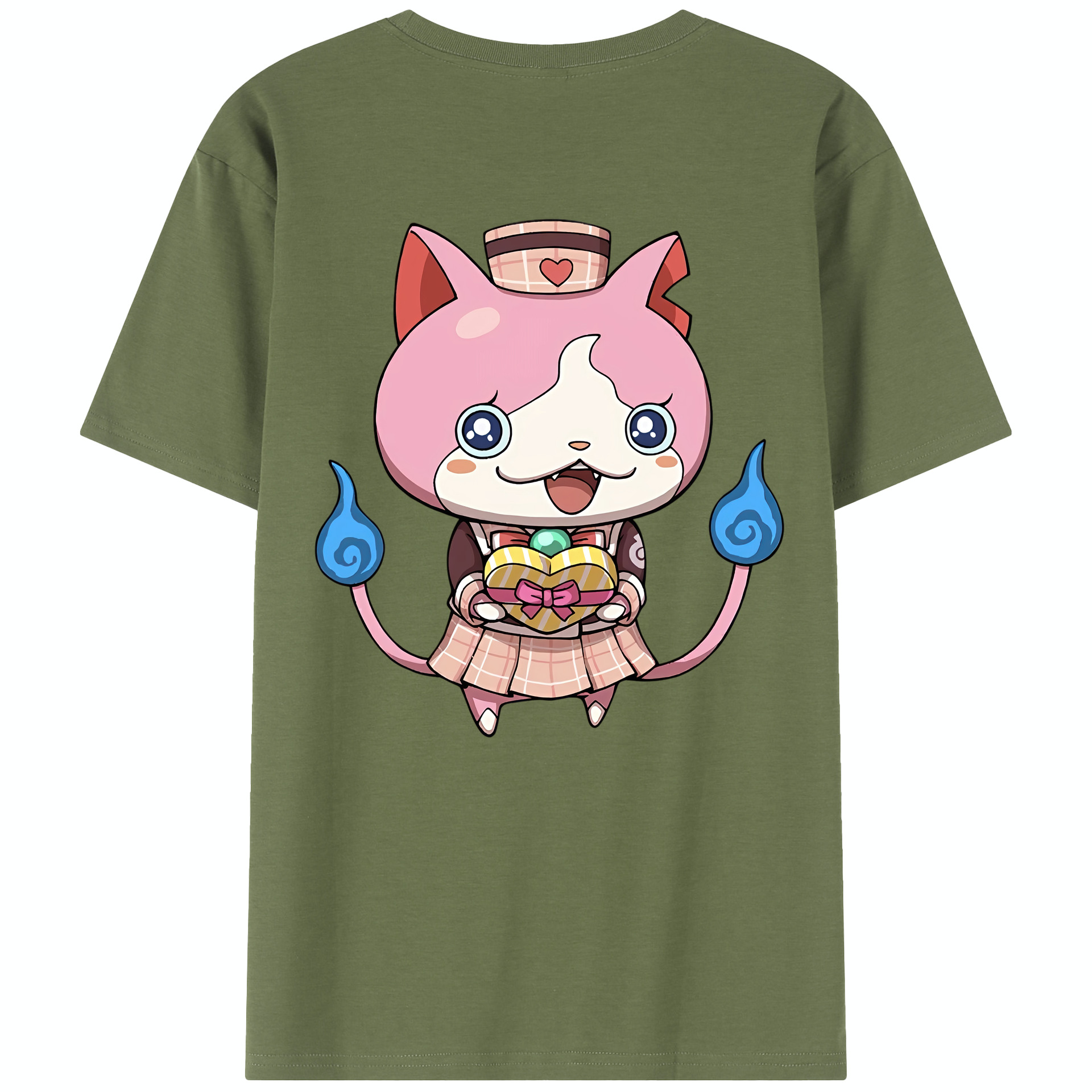 （画像用） 妖怪ウォッチ Yo-kai Watch 綿100％半袖Tシャツ（背面プリント）